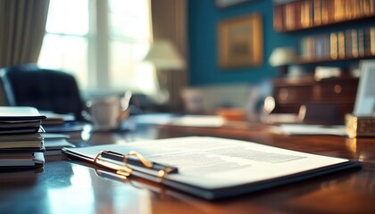 Investment strategy session with financial advisors, organized desk, sharp focus, high detail