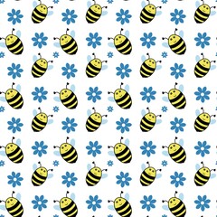 bee and honey background 