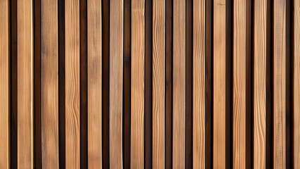 Close-up of vertical wooden slats creating a modern, minimalist texture, ideal for architectural backgrounds and design projects.