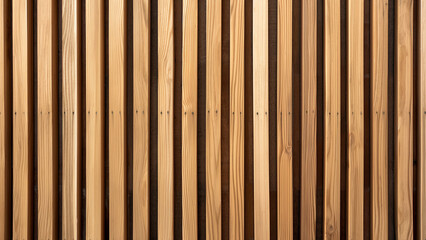 Close-up of vertical wooden slats creating a modern, minimalist texture, ideal for architectural backgrounds and design projects.
