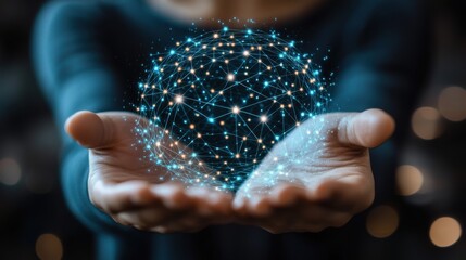 business technology and network concept employee engagement