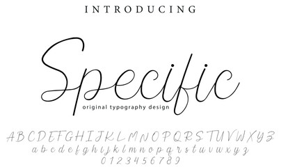 Specific Font Stylish brush painted an uppercase vector letters, alphabet, typeface