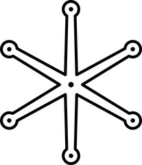 Star shape element. Geometric design