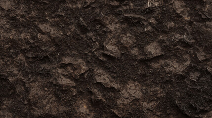 a seamless texture of peaty soil with dark, almost black organic matter, giving the soil a spongy and moist appearance, this rich, earthy texture brings a refined yet natural quality
