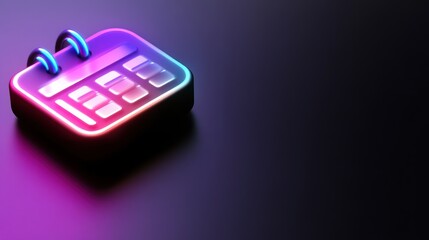 A colorful calendar icon with a modern design, representing scheduling and organization.