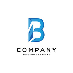 Letter B logo design for business