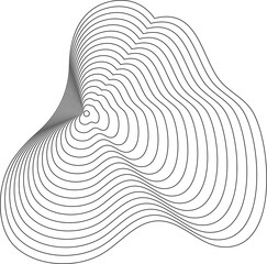 Dynamic lines fluid forms. Modern design elements