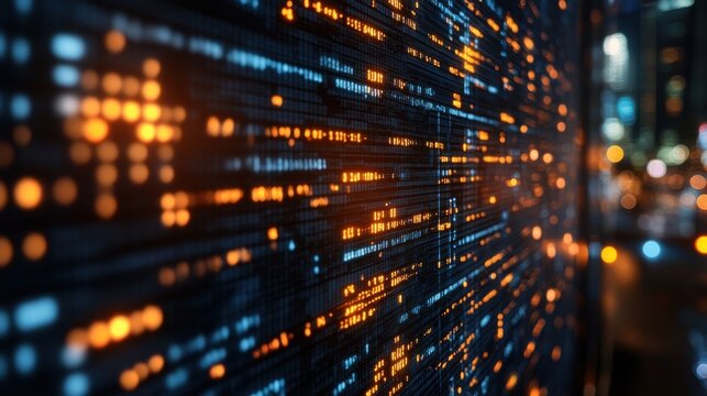 business technology ernet and networking concept data breach on the virtual display