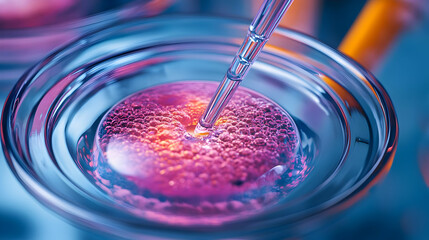 Closeup 3D Render of a Laboratory Experiment