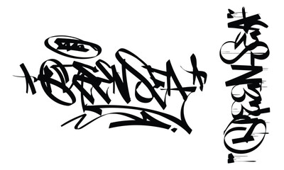 GREEN SEA graffiti tag style design