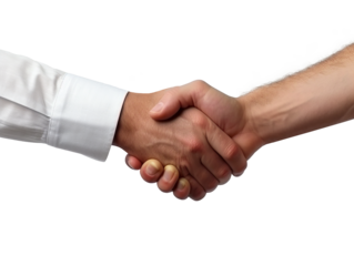 handshake isolated on transparent background