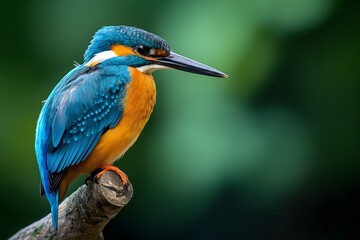 Obraz premium Wildlife Photography Of A Kingfisher, Animal Photography, Kingfisher Close-up, Kingfisher Nature Photography, Animal Portrait Photography, High Quality Kingfisher Image