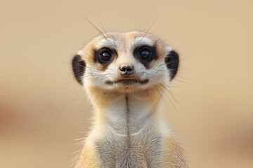 Fototapeta premium Wildlife Photography Of A Meerkat, Animal Photography, Meerkat Close-up, Meerkat Nature Photography, Animal Portrait Photography, High Quality Meerkat Image
