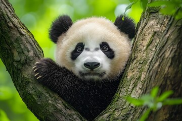 Wildlife Photography Of A Panda, Animal Photography, Panda Close-up, Panda Nature Photography,...