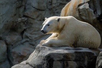 Wildlife Photography Of A Polar Bear, Animal Photography, Polar Bear Close-up, Polar Bear Nature Photography, Animal Portrait Photography, High Quality Polar Bear Image