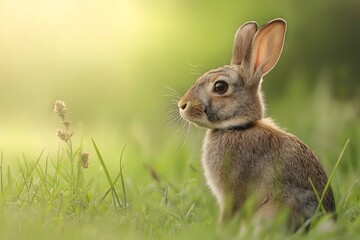 Wildlife Photography Of A Rabbit, Animal Photography, Rabbit Close-up, Rabbit Nature Photography, Animal Portrait Photography, High Quality Rabbit Image