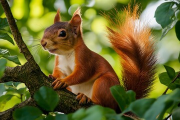 Wildlife Photography Of A Squirrel, Animal Photography, Squirrel Close-up, Squirrel Nature Photography, Animal Portrait Photography, High Quality Squirrel Image