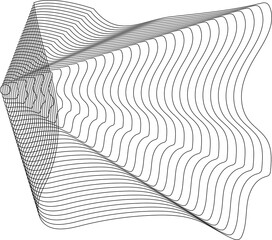Dynamic wave lines shape, flowing, liquid, fluid elements