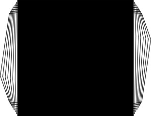 Square frame line blending modern design for badges, logo, banner