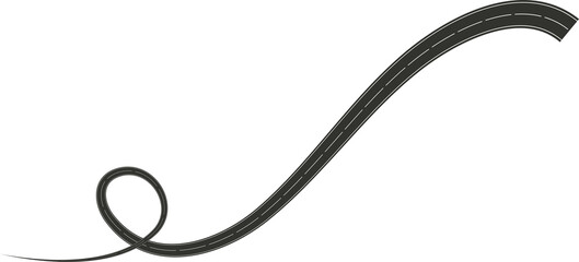 Street turn and curve long way, road, race, highways, asphalt