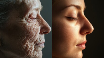 Obraz premium A blurred and abstract background showcasing a harmonious blend of colors and gradients, creating a visually soothing and contemporary impression suitable for various designs.