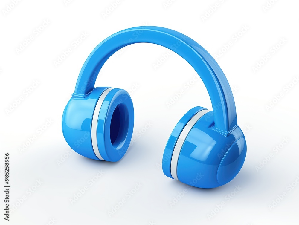 Poster 3d render of blue call support center icon isolated on white background. premium business icon desig
