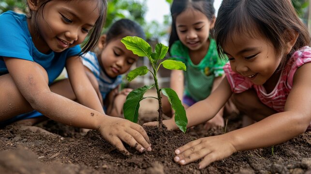 A community project where people are working together to improve their environment, symbolizing poverty reduction
