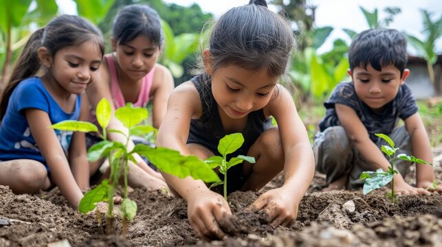 A community project where people are working together to improve their environment, symbolizing poverty reduction