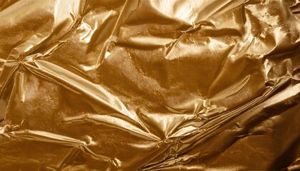 Texture dorée brillante drapée, reflets métalliques, ondulé lisse. Idéal pour arrière-plan, design futuriste, textile, mode, décoration, packaging, graphisme digital, visuels modernes créatifs