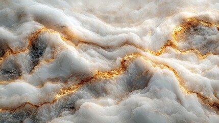 Abstract representation of swirling marble with golden veins.