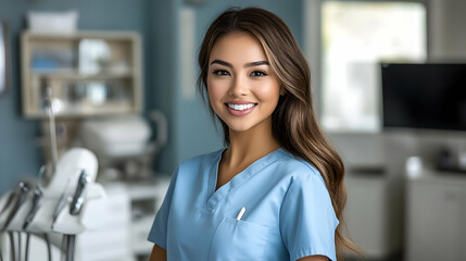 Fototapeta premium Smiling Female Dental Assistant Photo