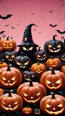 Halloween layout, Halloween copy space, Halloween card layout, Halloween pumpkin, Halloween letter paper, Halloween illustration, Halloween concept, Halloween background, Halloween banner