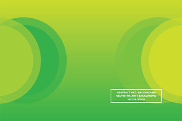 Wavy Curvy Circular and Circle Shapes and Designs Green and Yellow Colors with Gradient Backdrop Modern Abstract Background Geometric Background