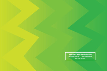 Fototapeta premium Triangular and Triangle Shapes Green and Yellow Colors with Gradient Backdrop Modern Abstract Background Geometric Background