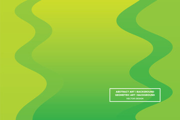 Wavy Curvy Circular and Circle Shapes and Designs Green and Yellow Colors with Gradient Backdrop Modern Abstract Background Geometric Background