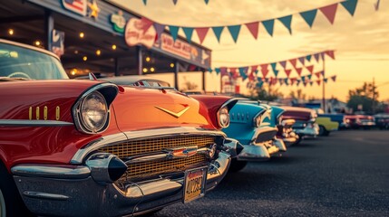 Vintage Cars at a Classic Auto Show
