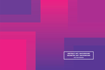 Rectangular and Square Shapes Purple and Red Colors with Gradient Backdrop Modern Abstract Background Geometric Background