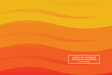 Wavy Curvy Circular and Circle Shapes and Designs Orange and Yellow Colors with Gradient Backdrop Modern Abstract Background Geometric Background