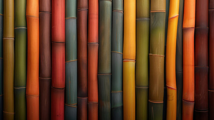 Colorful Bamboo Pattern
