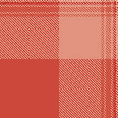 Red tartan plaid fabric seamless pattern of check background tartan with a textile fabric plaid texture. Tartan Scotland seamless plaid pattern vector. Retro background fabric.