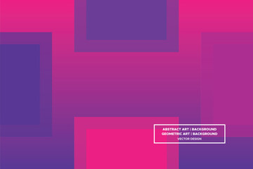 Rectangular and Square Shapes Purple and Red Colors with Gradient Backdrop Modern Abstract Background Geometric Background