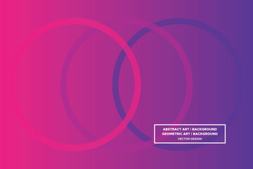 Wavy Curvy Circular and Circle Shapes and Designs Purple and Red Colors with Gradient Backdrop Modern Abstract Background Geometric Background