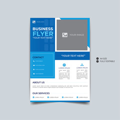 Business flyer, report layout design template