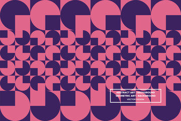 Circular and Circle Shapes and Designs Purple and Light Purple Colors Geometric Pattern Abstract Pattern Seamless 