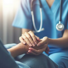 Compassionate Care  The Healing Touch of Healthcare | high resolution large image at 300 DPI