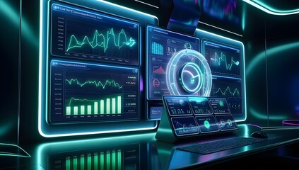 Obraz premium 3D arrow soaring above a graph interface, symbolizing positive business growth. Ideal for financial presentations.