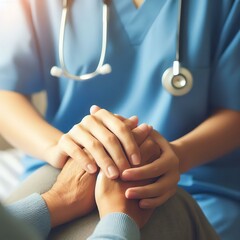 Compassionate Care  The Healing Touch of Healthcare | high resolution large image at 300 DPI