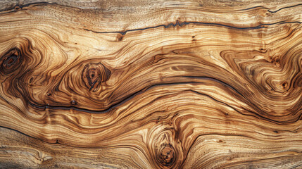 Natural Wood Texture with Burl and Grain Pattern