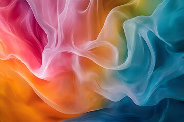 Obraz premium Abstract colorful wavy background with lines and texture.