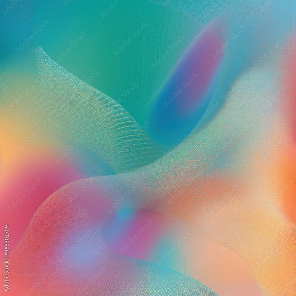 Aufkleber abstract colorful mesh gradient background illustration. modern design with bright blue, dark, soft 
